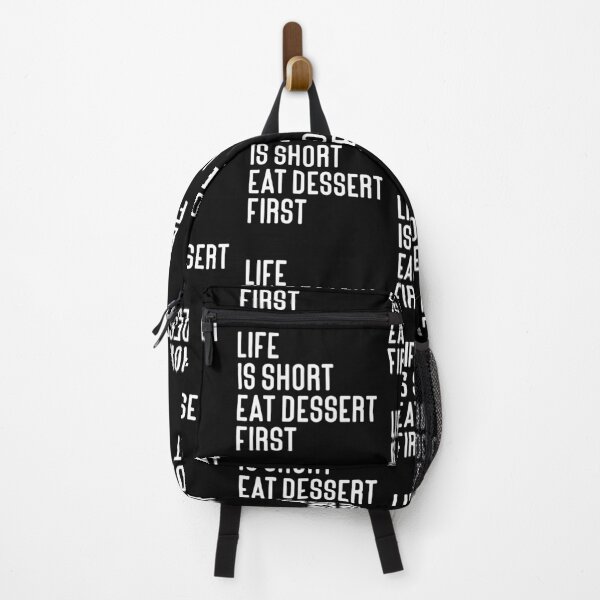 Item preview, Life is Short Eat Dessert First Typography Food Quote in Normal Style - Funny designed and sold by Vasabi88.