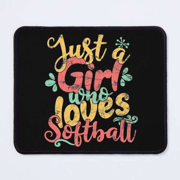Item preview, Just A Girl Who Loves Softball - Baseball Player Gift design designed and sold by theodoros20.