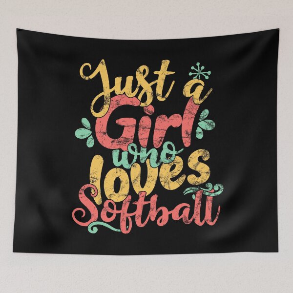 Item preview, Just A Girl Who Loves Softball - Baseball Player Gift design designed and sold by theodoros20.