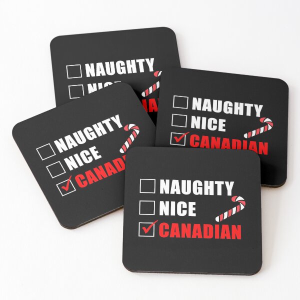 Item preview, Naughty Nice Canadian Christmas List Divertido designed and sold by jaycartoonist.