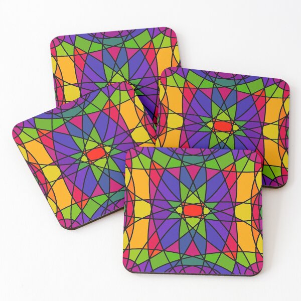 Item preview, Stained Glass Mosaic Flower Burst designed and sold by ThatsJustJilly.