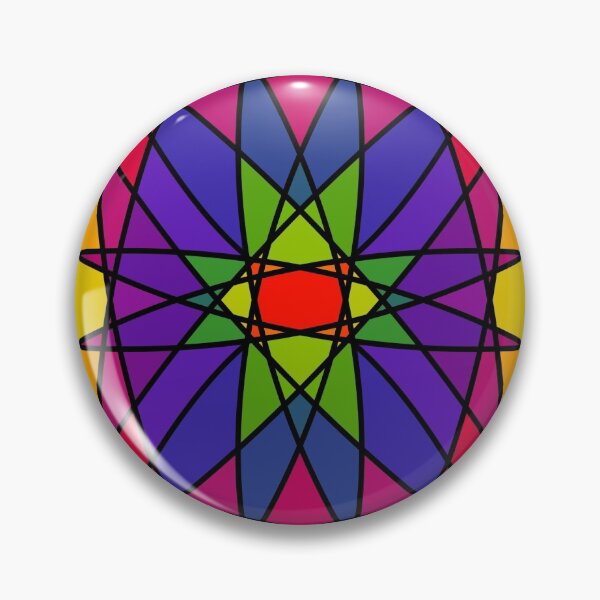 Item preview, Stained Glass Mosaic Flower Burst designed and sold by ThatsJustJilly.