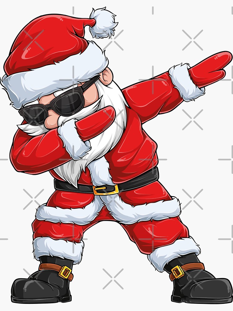 Cool Dabbing Santa Claus Christmas Sticker for Sale by xXGeekWorldXx
