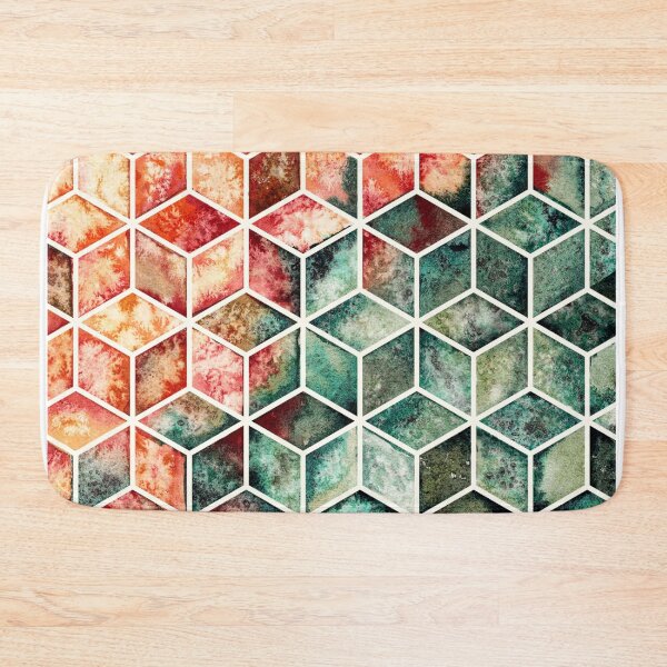 Item preview, Translucent Geometry Pattern in Autumn Colors designed and sold by RubatoArts.