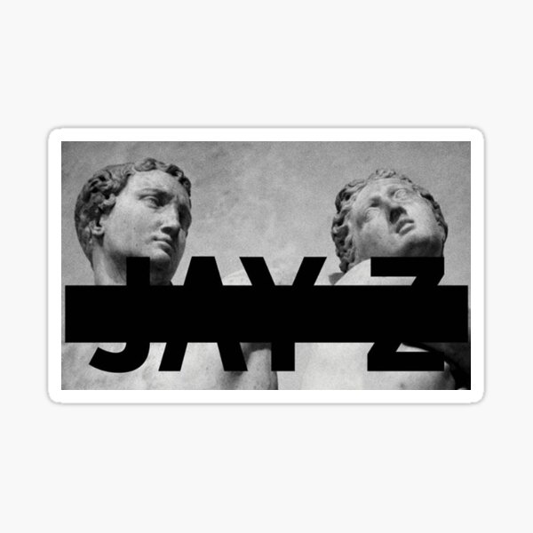Aperçu de l'œuvre jay z autocollant de couverture d'album créée et vendue par OJLdesign.