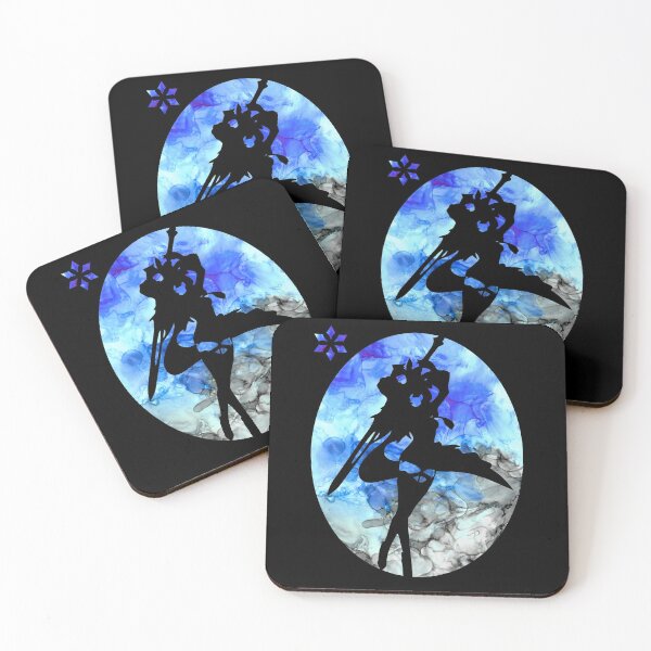 Item preview, Genshin Impact Eula Silhouette v2 - Dimir background designed and sold by GingerCatGifts.