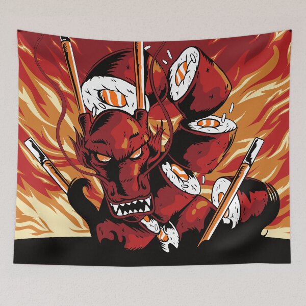 Item preview, Fire Sushi Dragon designed and sold by VinBasis.