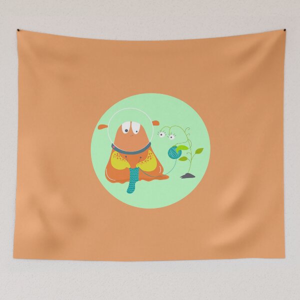 Item preview, Friendly Alien in Space Monster Knitting designed and sold by PosterpartyCo.