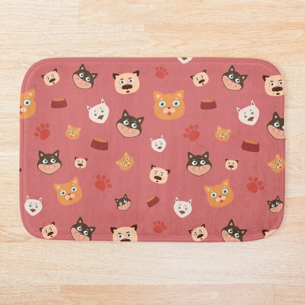 Item preview, Adorable pattern of cats (more colors at my shop) designed and sold by PersasArtCorner.