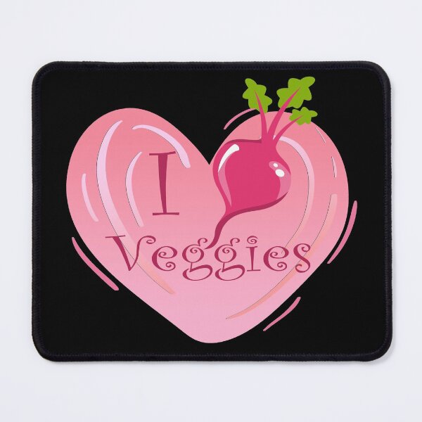Item preview, I love veggies heart beat designed and sold by MOP-tees.