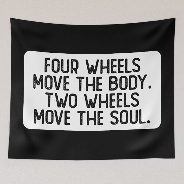 Item preview, Four Wheels Move The Body Two Wheels Move The Soul Cool Biker designed and sold by Sour Soul.