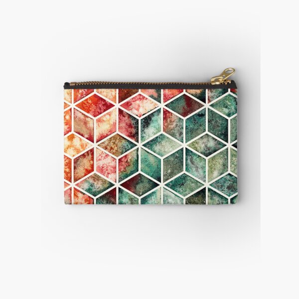 Item preview, Translucent Geometry Pattern in Autumn Colors designed and sold by RubatoArts.