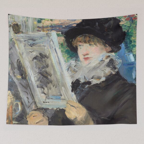 Item preview, Oil Painting Woman Reading (ca. 1880–1881) by Édouard Manet designed and sold by Designedbysm.