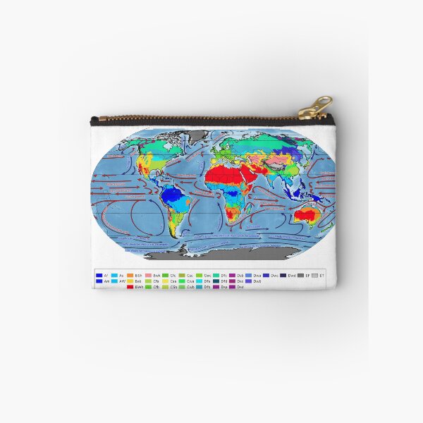 Item preview, Map of Koppen Climate Zones and Ocean Currents designed and sold by ianturton.