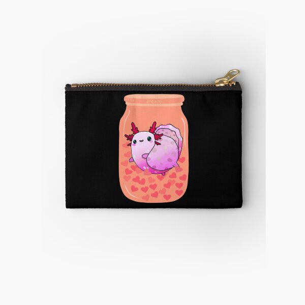 Item preview, Fat Baby Leucistic Axolotl In A Jar Full of Hearts designed and sold by lazarosdesign.