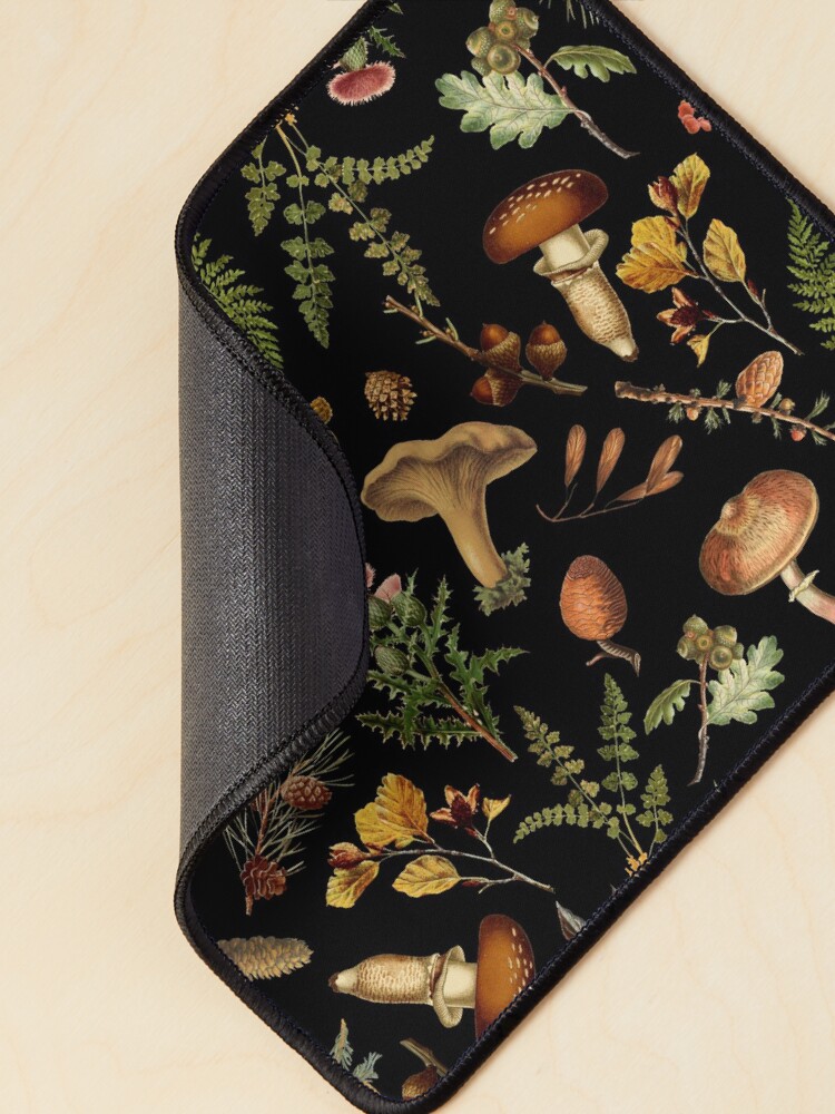 Alternate view of Vintage Mushroom Woodland Garden Mouse Pad