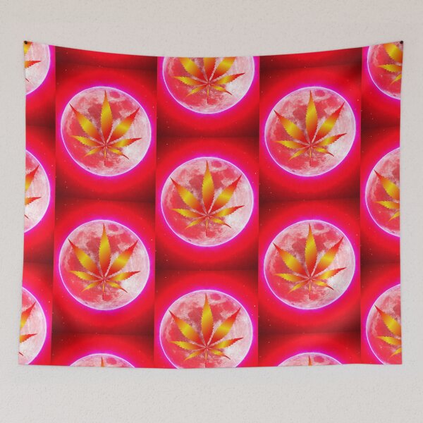 Item preview,  MARIJUANA moon redlight ganja farmer, EAT SLEEP SPLIFF REPEAT designed and sold by Pugnaciousprint.
