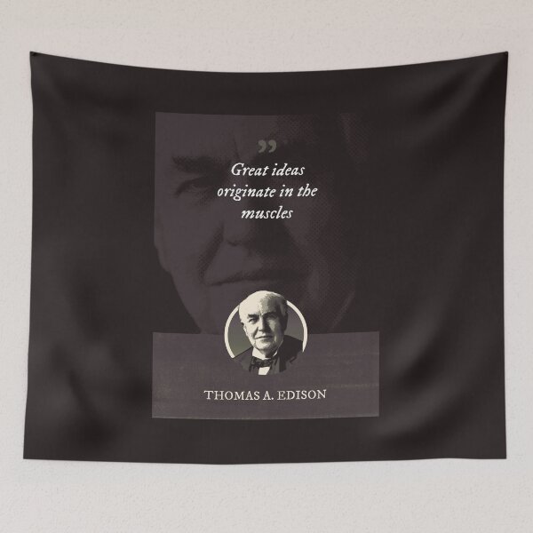 Item preview, Thomas Alva Edison - Great ideas originate in the  designed and sold by Syahrasi.