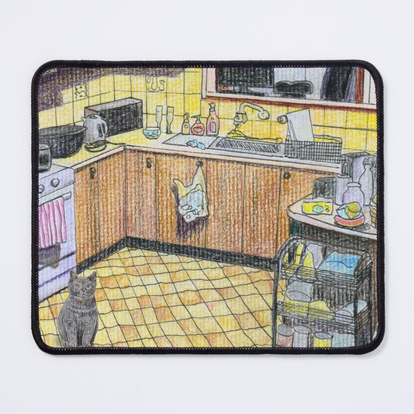 Item preview, Black Cat in the kitchen designed and sold by Mimi Huang.