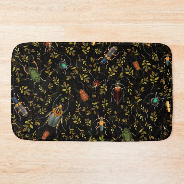 Item preview, Vintage Beetles Pattern Botanical Night Garden Nightgarden designed and sold by UtArt.