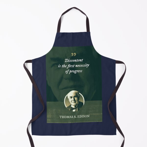 Item preview, Thomas Alva Edison - Discontent is the first necessity of progress designed and sold by Syahrasi.