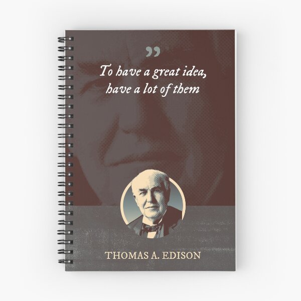 Item preview, Thomas Alva Edison - To have a great idea, have a lot of them designed and sold by Syahrasi.