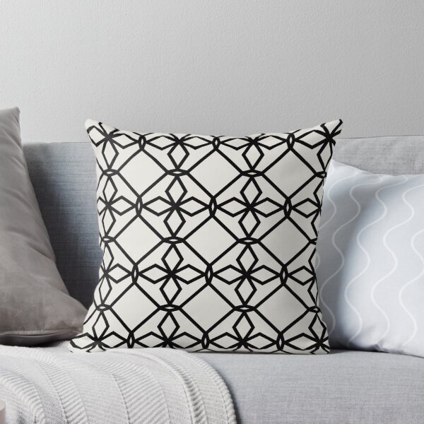 Item preview, Cream and Black Tessellation Line Pattern 34 Pairs Dutch Boy 2022 Popular Color Simplified White 020W - Colour Trends - Hue - Shade designed and sold by ColorOfTheYears.