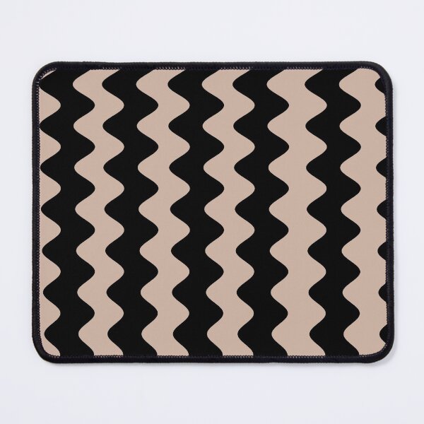 Artikelvorschau, Beige and Black Wavy Rippled Stripe Pattern Pairs Dutch Boy 2022 Popular Color Sand Dunes 410-2DB - Colour Trends - Hue - Shade entworfen und verkauft von ColorOfTheYears.