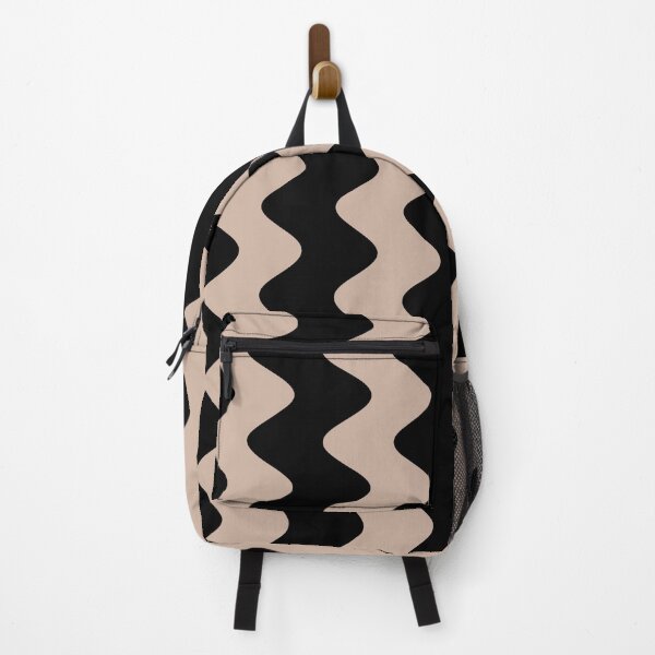Item preview, Beige and Black Wavy Rippled Stripe Pattern Pairs Dutch Boy 2022 Popular Color Sand Dunes 410-2DB - Colour Trends - Hue - Shade designed and sold by ColorOfTheYears.