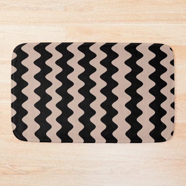 Item preview, Beige and Black Wavy Rippled Stripe Pattern Pairs Dutch Boy 2022 Popular Color Sand Dunes 410-2DB - Colour Trends - Hue - Shade designed and sold by ColorOfTheYears.