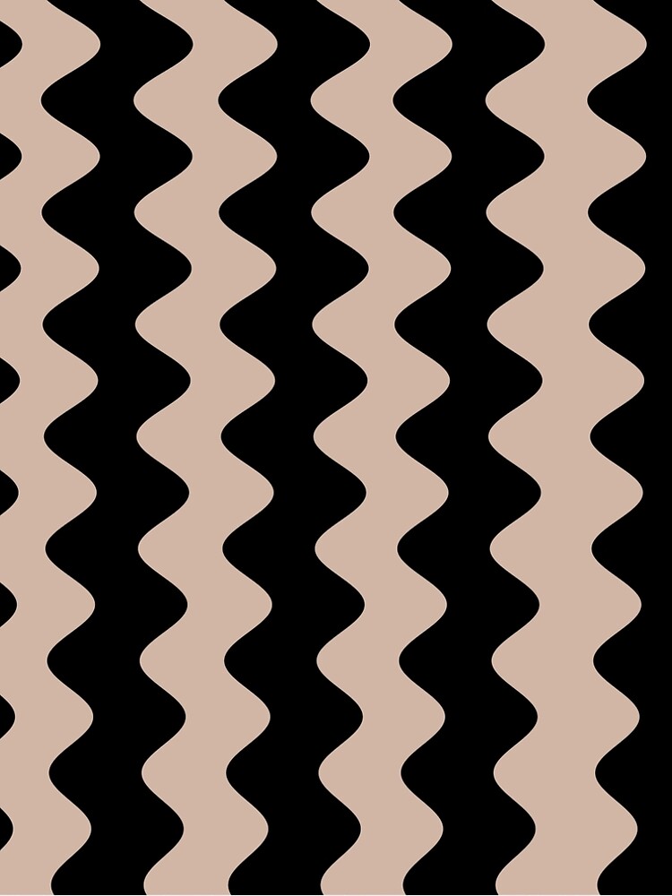 Aperçu 5 sur 5. Robe trapèze avec l'œuvre Beige and Black Wavy Rippled Stripe Pattern Pairs Dutch Boy 2022 Popular Color Sand Dunes 410-2DB - Colour Trends - Hue - Shade créée et vendue par ColorOfTheYears.