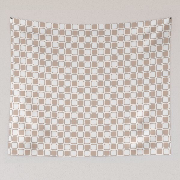 Item preview, Beige and White Square Checkerboard Pattern Pairs Dutch Boy 2022 Popular Color Sand Dunes 410-2DB - Colour Trends - Hue - Shade designed and sold by ColorOfTheYears.