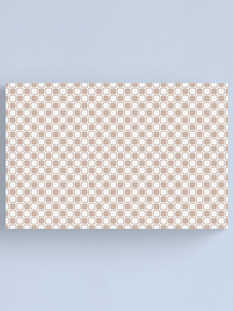 Imagen 1 de 3, Lienzo con la obra Beige and White Square Checkerboard Pattern Pairs Dutch Boy 2022 Popular Color Sand Dunes 410-2DB - Colour Trends - Hue - Shade, diseñada y vendida por ColorOfTheYears.