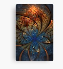 When blue turns gold Canvas Print