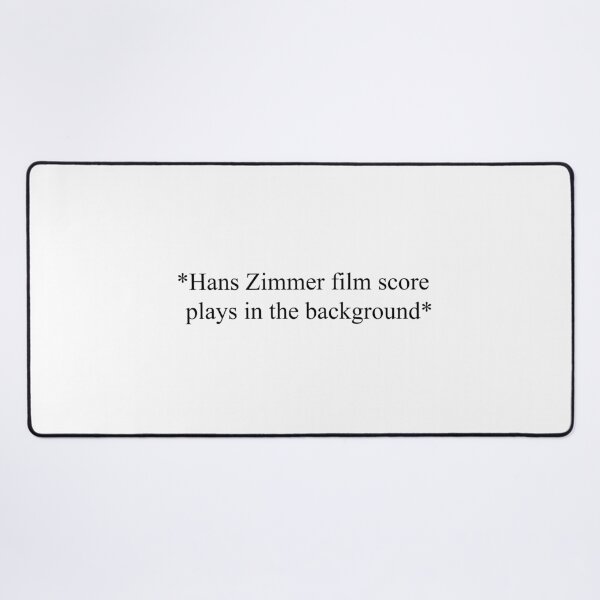 Vista previa del artículo con la obra «De fondo suena la banda sonora de la película Hans Zimmer», diseñado y vendido por tablespoon.