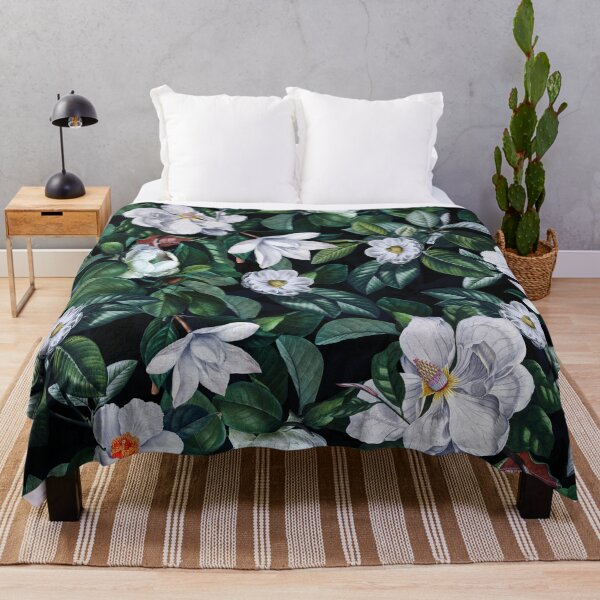 Item preview, Vintage Midnight Magnolia Botanical Night Garden  Nightgarden designed and sold by UtArt.