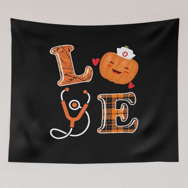 Item preview, Love Nurse Halloween Pumpkin Fall Nurse designed and sold by Dressed For  Duty.