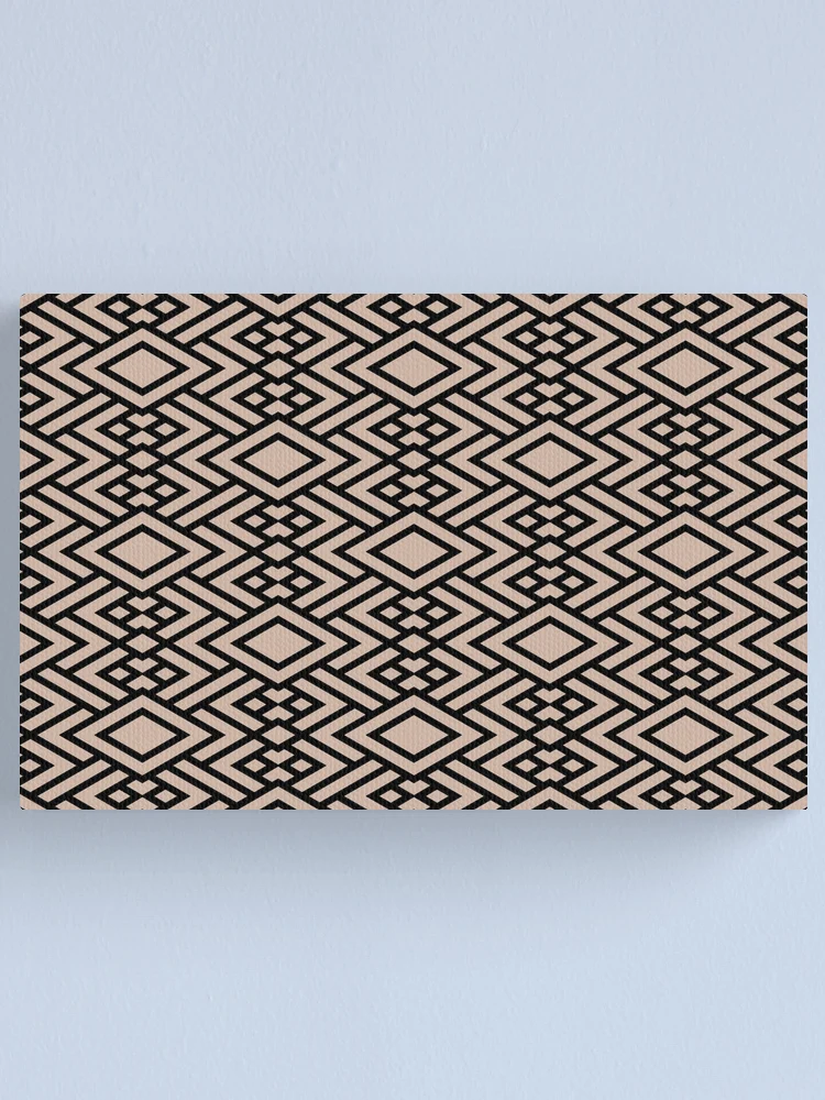 Imagen 1 de 3, Lienzo con la obra Beige and Black Art Deco Diamond Pattern Pairs Dutch Boy 2022 Popular Color Sand Dunes 410-2DB - Colour Trends - Hue - Shade, diseñada y vendida por ColorOfTheYears.