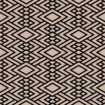 Imagen de la obra Beige and Black Art Deco Diamond Pattern Pairs Dutch Boy 2022 Popular Color Sand Dunes 410-2DB - Colour Trends - Hue - Shade de ColorOfTheYears