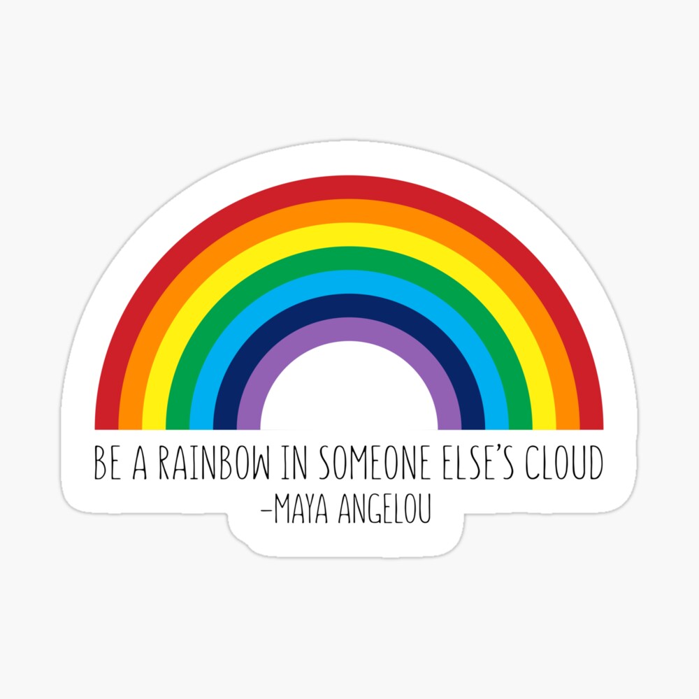 Happy Rainbow Tote Bag – a rainbow in your cloud