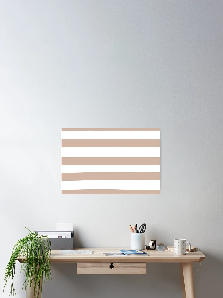 Imagen 2 de 3, Póster con la obra Beige and White Horizontal Stripe Pattern Pairs Dutch Boy 2022 Popular Color Sand Dunes 410-2DB - Colour Trends - Hue - Shade, diseñada y vendida por ColorOfTheYears.