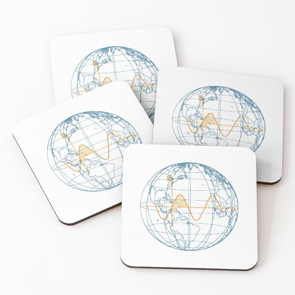Item preview, Sine wave in the World map designed and sold by EngineersArt.