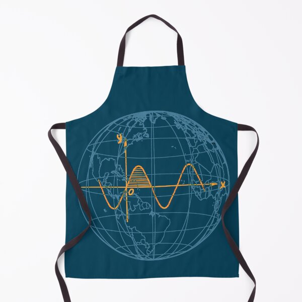 Item preview, Sine wave in the World map designed and sold by EngineersArt.