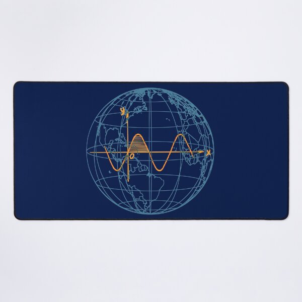 Item preview, Sine wave in the World map designed and sold by EngineersArt.