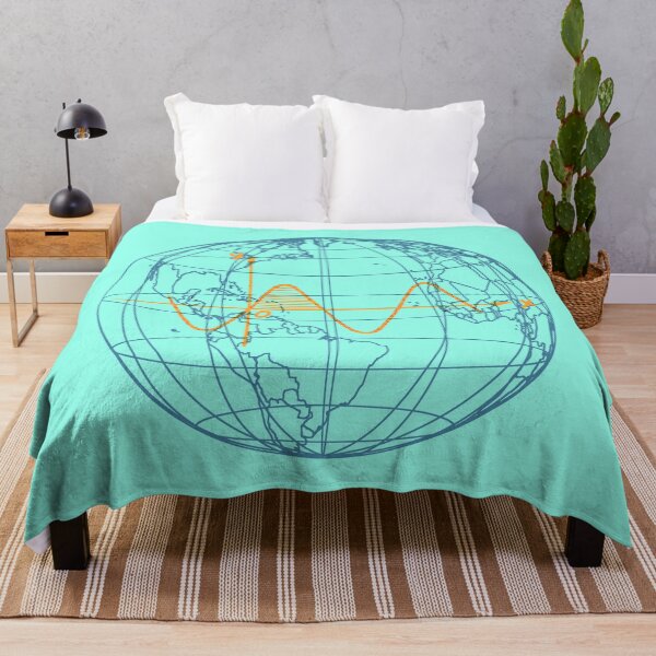 Item preview, Sine wave in the World map designed and sold by EngineersArt.