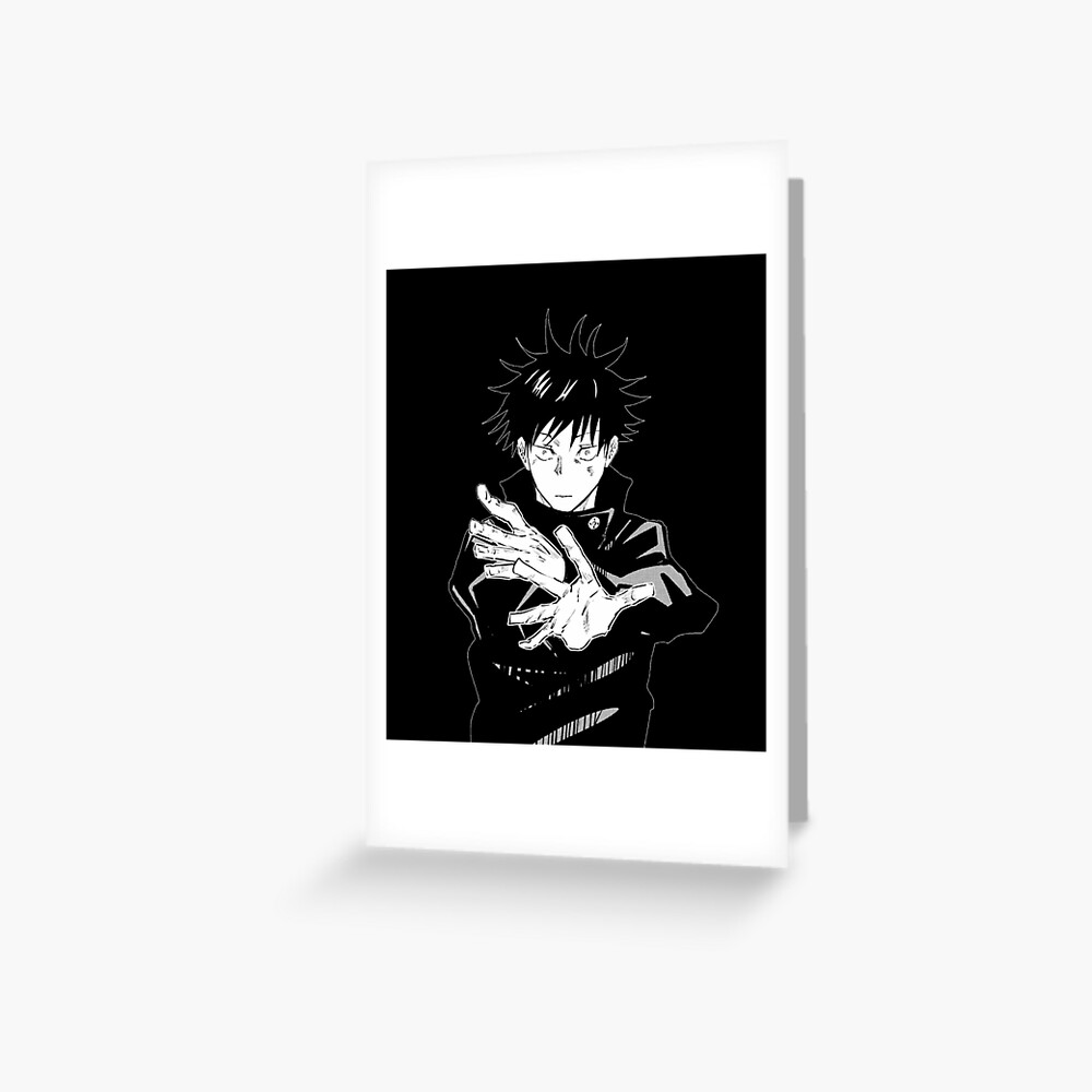 "Megumi Fushiguro Shadow Technique Manga" Greeting Card for Sale by