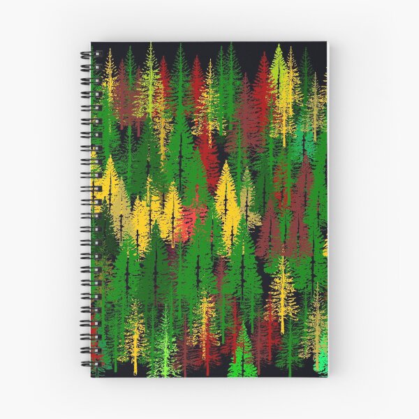 Item preview, autumn fir forest designed and sold by abstractify-me.