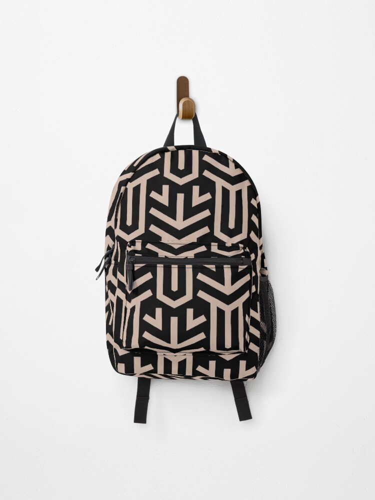 Thumbnail 1 von 3, Rucksack, Beige and Black Minimal Shape Tile Pattern Pairs Dutch Boy 2022 Popular Color Sand Dunes 410-2DB - Colour Trends - Hue - Shade designt und verkauft von ColorOfTheYears.