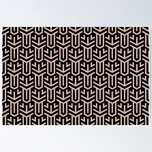Item preview, Beige and Black Minimal Shape Tile Pattern Pairs Dutch Boy 2022 Popular Color Sand Dunes 410-2DB - Colour Trends - Hue - Shade designed and sold by ColorOfTheYears.