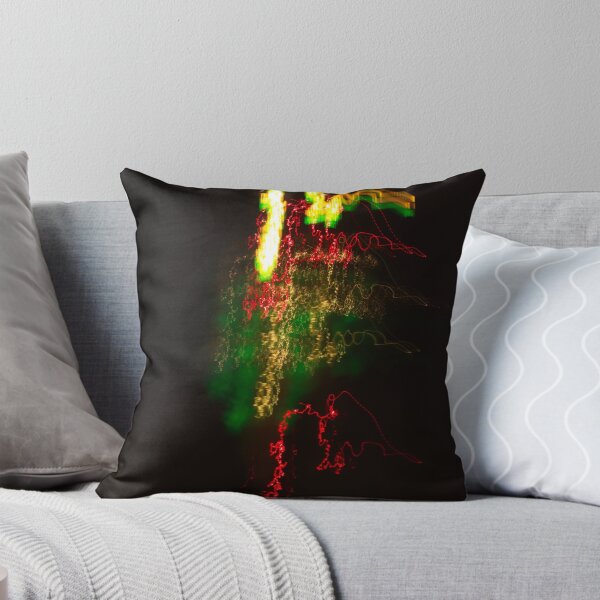 Item preview, The multicolored red, green and yelow lightning  flash on the black night background designed and sold by IraNiva.